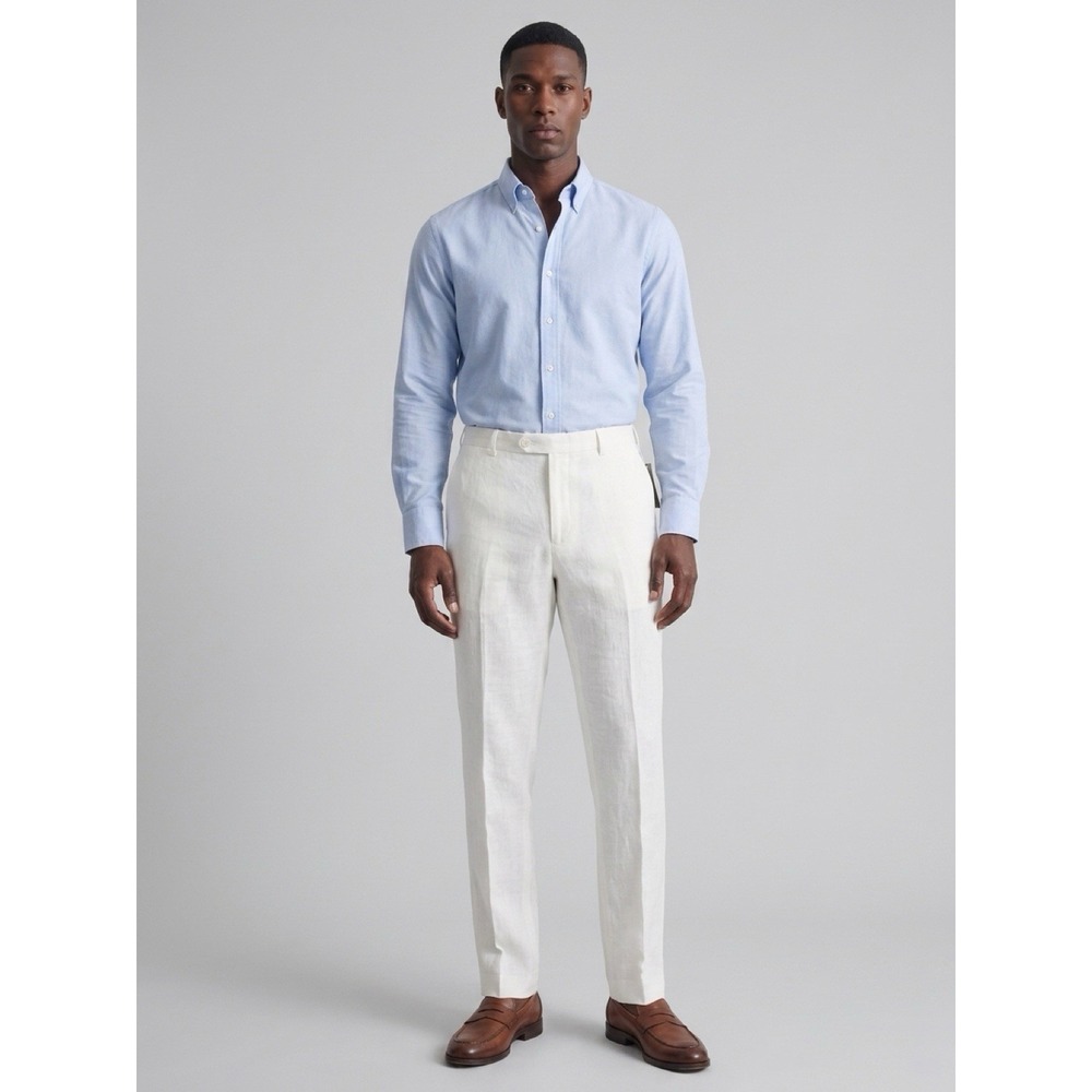 (10/b48)Tasso elba mens linen pants Men s 100 %Linen Size 40wx30L